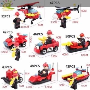 NEW 376 pcs 8 in 1 fighter helicopter building blocks set